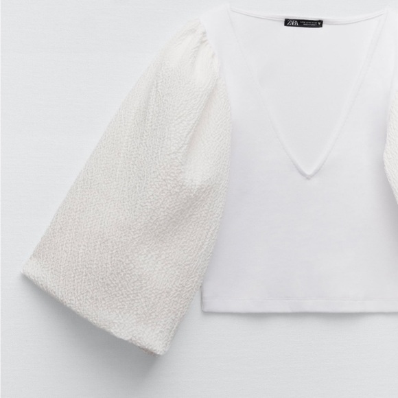 Zara combination textured top - Picture 5 of 9